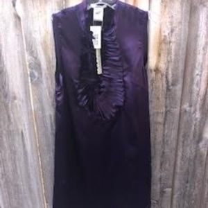 Purple Satin Dress